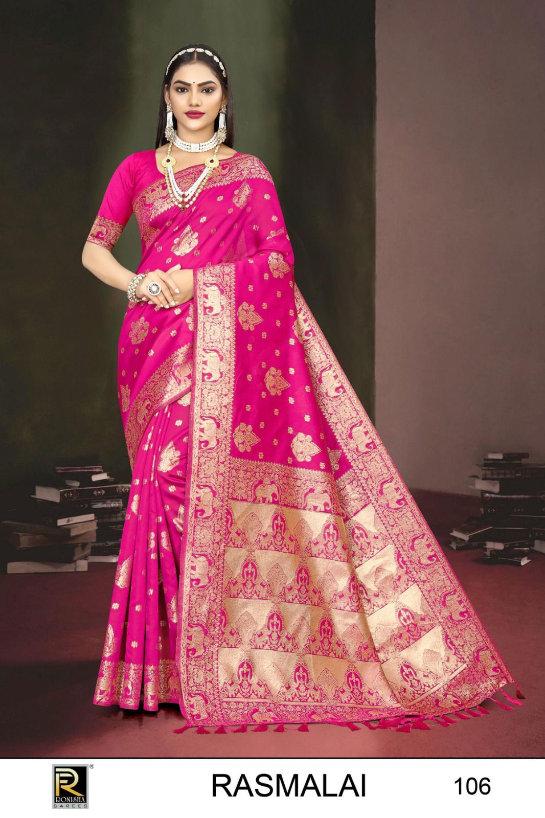 Rasmalai 1 By Ronisha Designer Banarasi Silk Sarees Wholesale Clothing Suppliers In India

